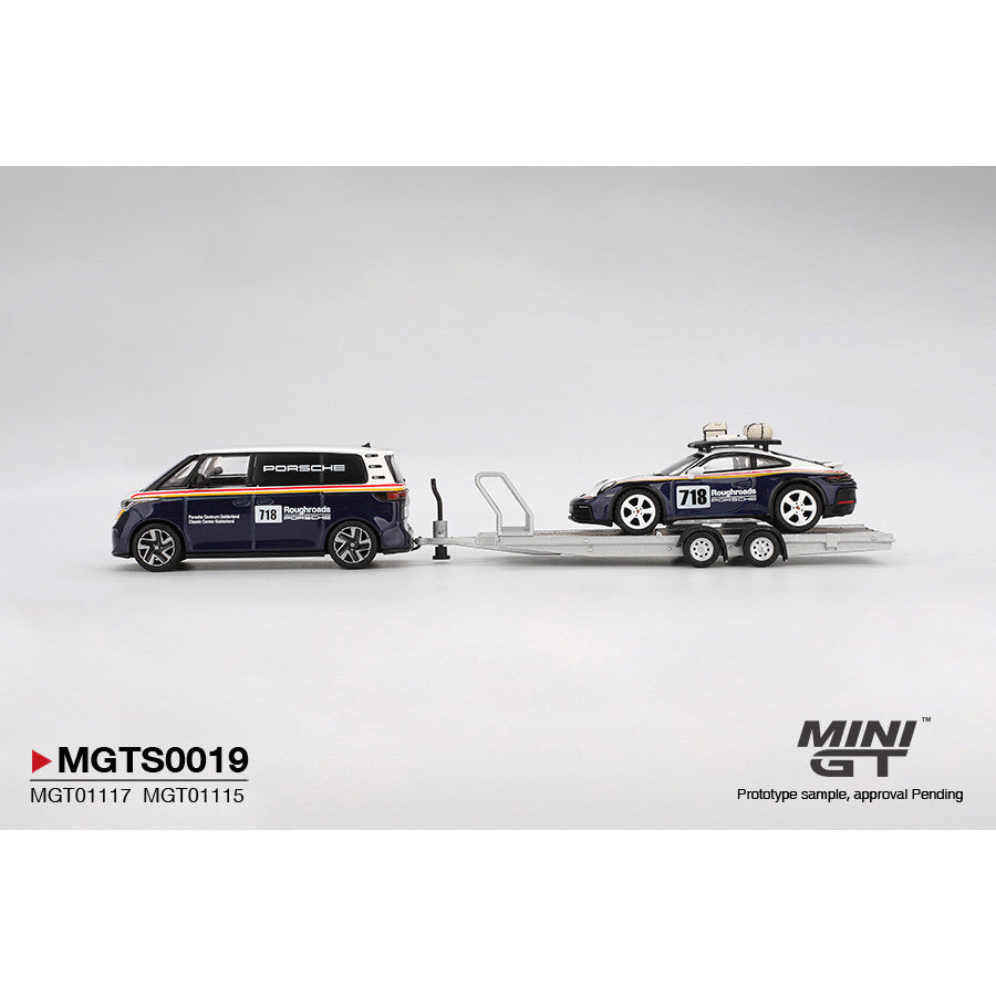 [Mocus Bán lượt mua trước] Sắp ra mắt tháng 12 2025 Mô hình xe Mini GT 1:64 Volkswagen BUZZ Porsche 911 Dakar MGTS0019