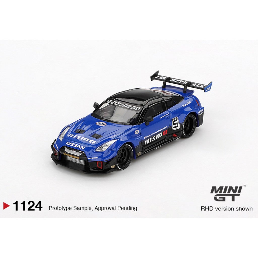 [Mocus Bán lượt mua trước] Sắp ra mắt tháng 11 2025 Mô hình xe Mini GT 1:64 Nissan Gtr R35 Thân Rộng Bóng GTR MGT01124