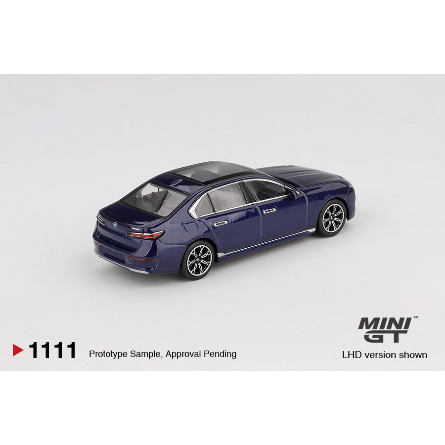 [Mocus Bán lượt mua trước] Sắp ra mắt tháng 12 2025 Mô hình xe Mini GT 1:64 BMW I7 Xdrive 60 MGT01111