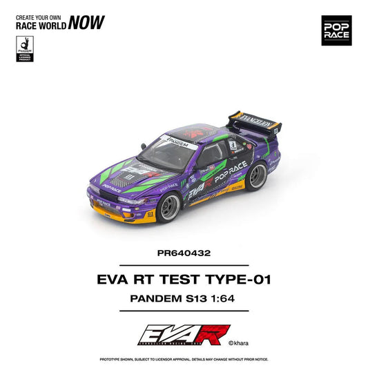 [Mocus Bán lượt mua trước] Sắp ra mắt tháng Q1/2026 mô hình xe POPRACE 1:64 Nissan S13 R EVA #432