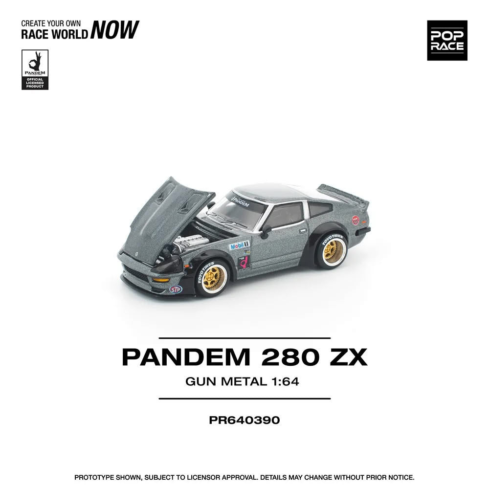 [Mocus Bán lượt mua trước] Sắp ra mắt tháng Q1/2026 mô hình xe POPRACE 1:64 Nissan 280 ZX Rocket bunny #390