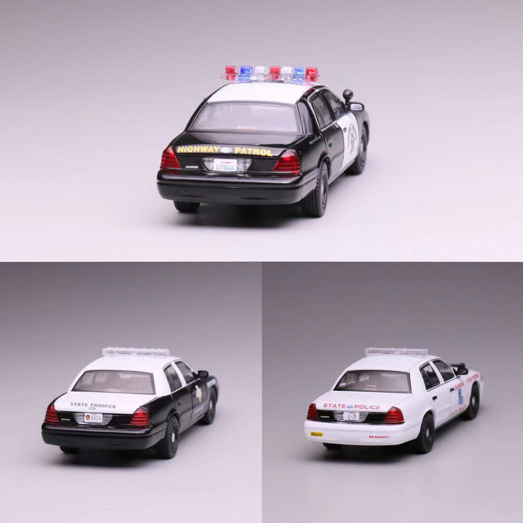 Mô hình xe 596 1:64  Ford Victoria Xe Cảnh Sát California, Lousiana, Texas
