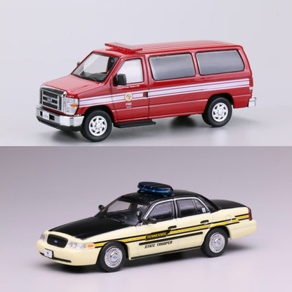 Mô hình xe 596 1:64 Ford E350 Los Angeles