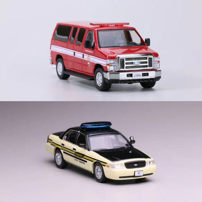 Mô hình xe 596 1:64 Ford E350 Los Angeles