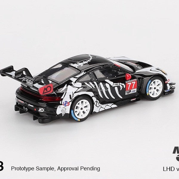 [Mocus Bán lượt mua trước] Sắp ra mắt tháng 01/2026 mô hình xe Mini GT 1:64 Porsche 911 GT3R Halloween Skeleton #1143