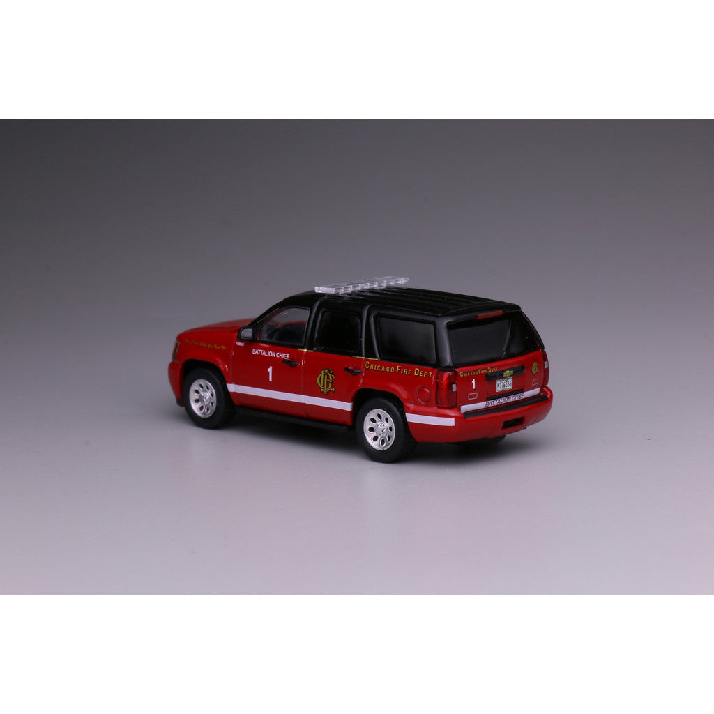 Mô hình xe 596 1:64 Chevrolet Tower River Mỹ Xe Cảnh Sát SUV Chicago, Sở Cứu Hỏa AMR Xe Cứu Thương