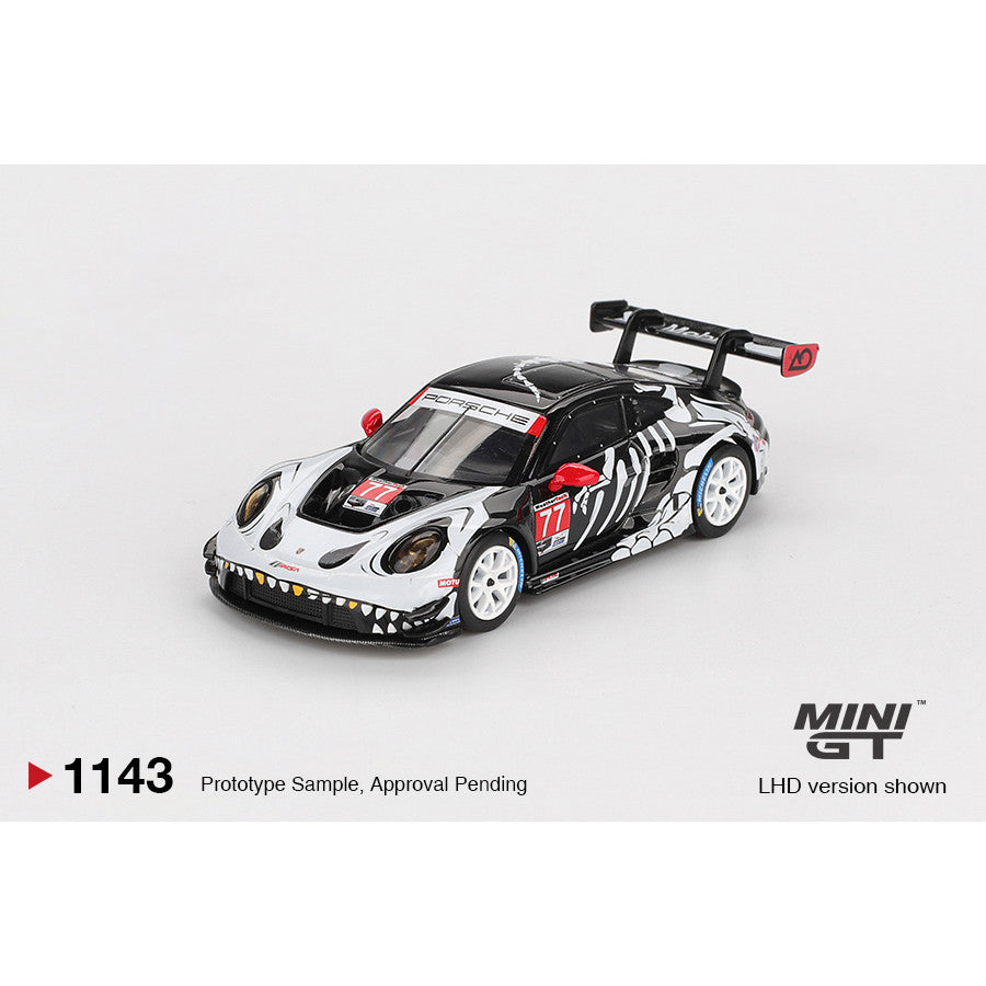 [Mocus Bán lượt mua trước] Sắp ra mắt tháng 01/2026 mô hình xe Mini GT 1:64 Porsche 911 GT3R Halloween Skeleton #1143