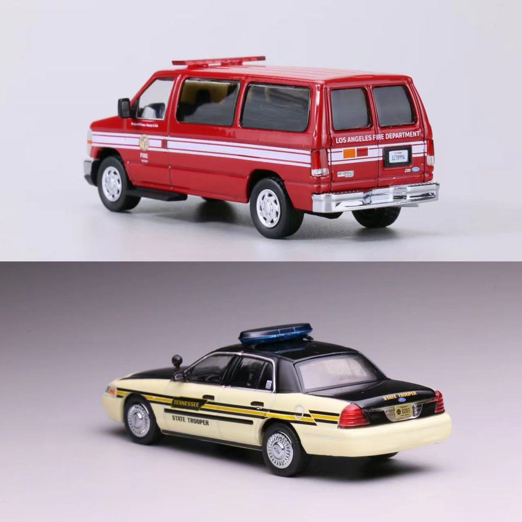 Mô hình xe 596 1:64 Ford E350 Los Angeles
