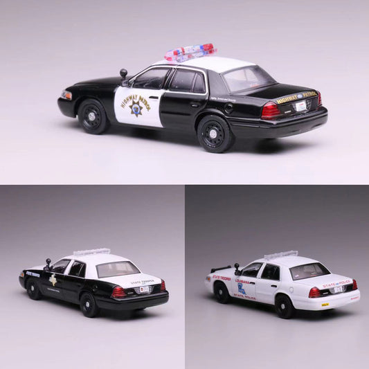 Mô hình xe 596 1:64  Ford Victoria Xe Cảnh Sát California, Lousiana, Texas