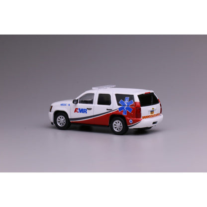 Mô hình xe 596 1:64 Chevrolet Tower River Mỹ Xe Cảnh Sát SUV Chicago, Sở Cứu Hỏa AMR Xe Cứu Thương