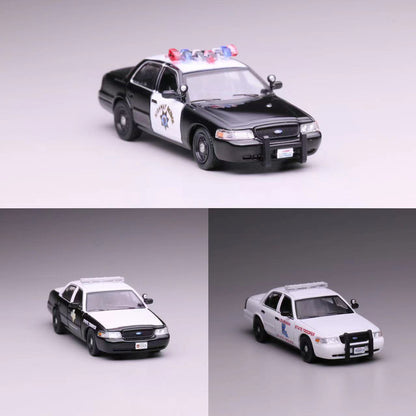 Mô hình xe 596 1:64  Ford Victoria Xe Cảnh Sát California, Lousiana, Texas