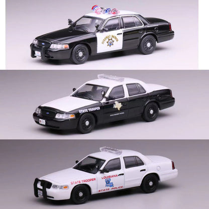 Mô hình xe 596 1:64  Ford Victoria Xe Cảnh Sát California, Lousiana, Texas