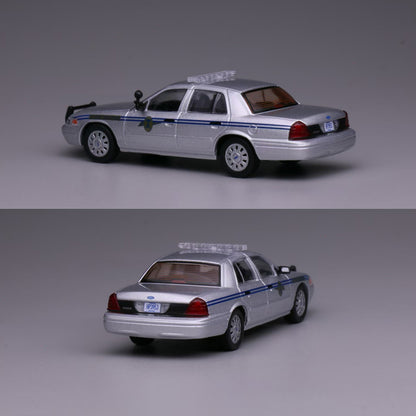 Mô hình xe 596 1:64 Xe Cảnh Sát Mỹ Ford Victoria CV Xe Cơ Bắp Cổ Điển