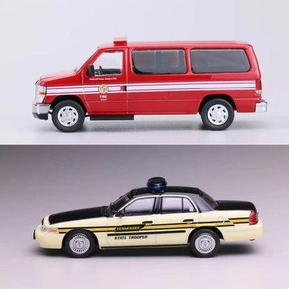Mô hình xe 596 1:64 Ford E350 Los Angeles