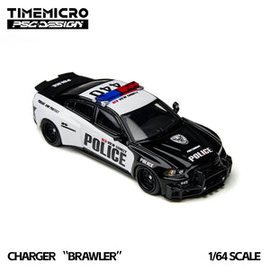 Time Micro 1:64 Dodge Charger Brawler Police Bản thường | Mô hình xe mã TM648203