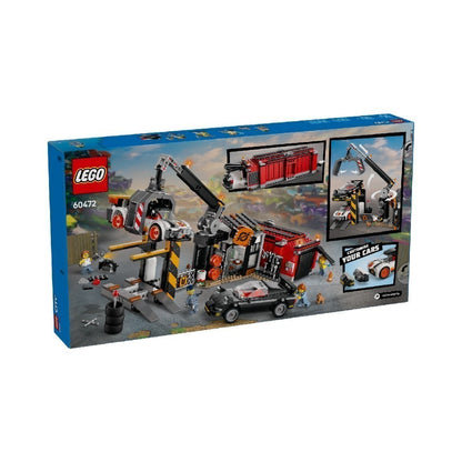 LEGO CITY 60472 Đồ Chơi Lắp Ráp Bãi Phế Liệu Ô Tô (871 chi tiết)