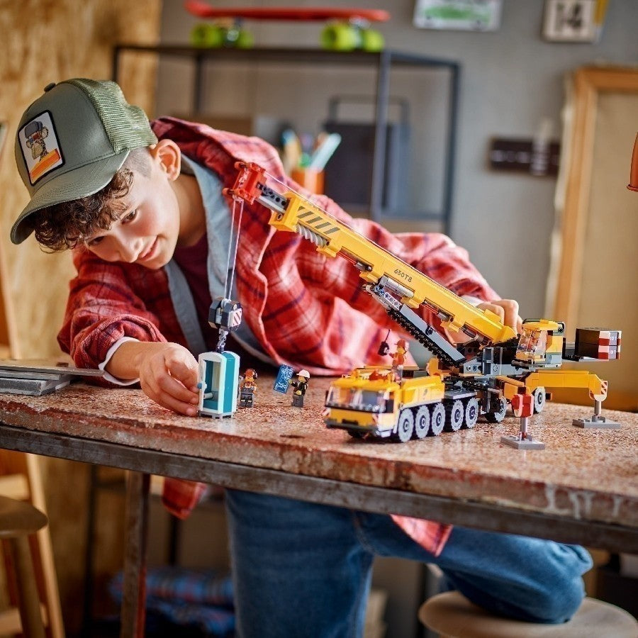 LEGO CITY 60409 Đồ Chơi Lắp Ráp Xe Cần Cẩu Bánh Lốp (1116 chi tiết)