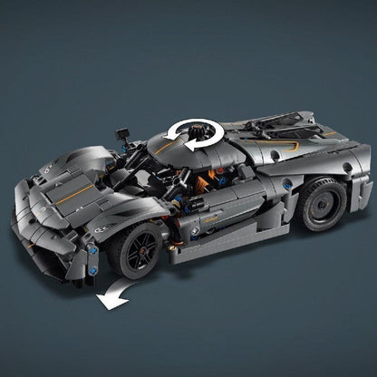LEGO TECHNIC 42173 Đồ Chơi Lắp Ráp Xe Thể Thao Koenigsegg Jesko Absolut Màu Xám (801 Chi Tiết)