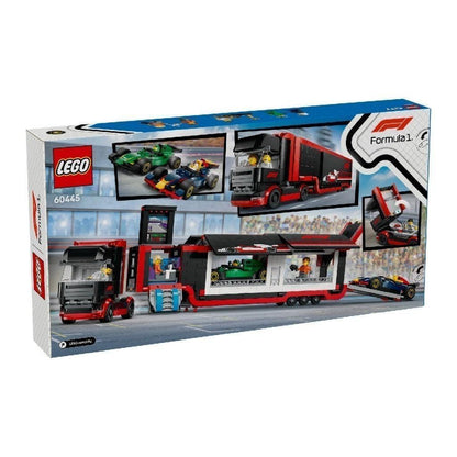 LEGO CITY 60445 Đồ Chơi Lắp Ráp Xe Vận Chuyển Xe Đua F1 (1086 chi tiết)