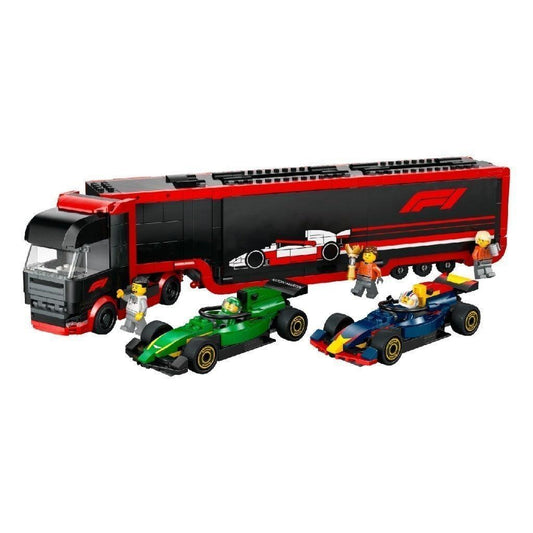 LEGO CITY 60445 Đồ Chơi Lắp Ráp Xe Vận Chuyển Xe Đua F1 (1086 chi tiết)