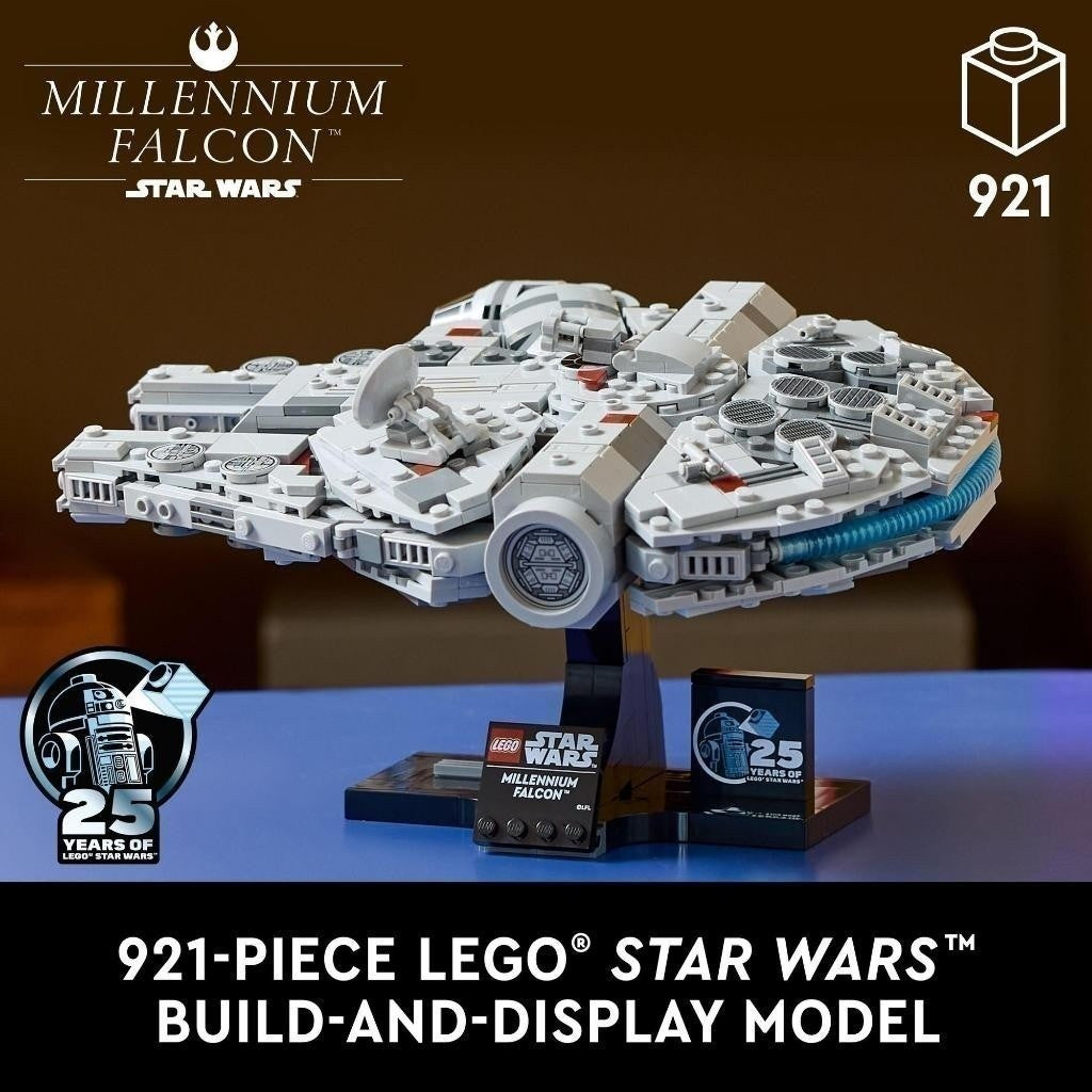 LEGO STAR WARS 75375 Đồ chơi lắp ráp Phi thuyền vũ trụ Millennium Falcon (921chi tiết)