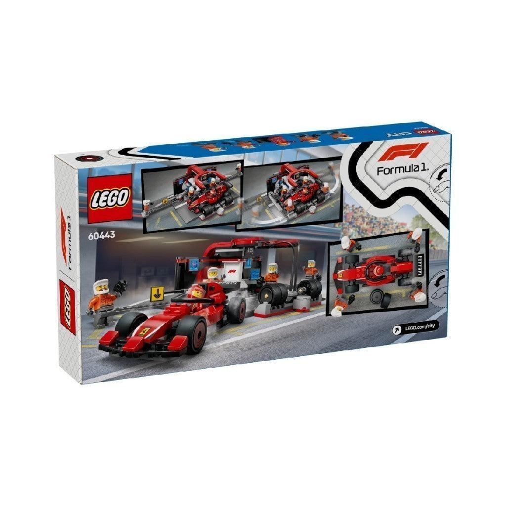 LEGO CITY 60443 Đồ Chơi Lắp Ráp Trạm Bảo Dưỡng Xe F1 (325 Chi Tiết)