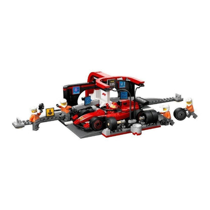 LEGO CITY 60443 Đồ Chơi Lắp Ráp Trạm Bảo Dưỡng Xe F1 (325 Chi Tiết)
