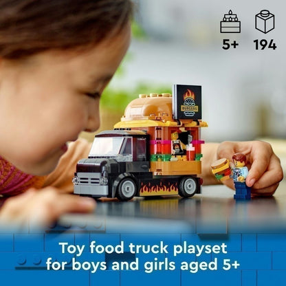 LEGO CITY 60404 Đồ chơi lắp ráp Xe tải Burger lưu động (194 chi tiết)