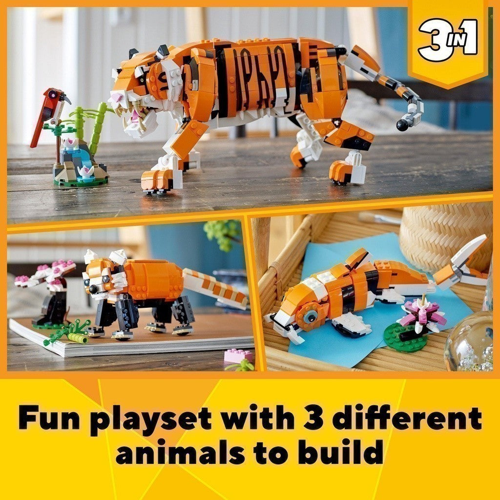 LEGO CREATOR 3in1 31129 Bộ Lắp Ráp Mãnh Hổ (755 chi tiết)