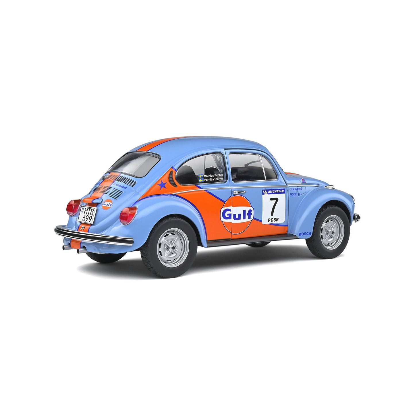 Mô hình xe Solido 1/18 Volkswagen Beetle 1303 – Rallye Colds Balls – 2019 – #7 M.FAHLKE/ P.STERNER