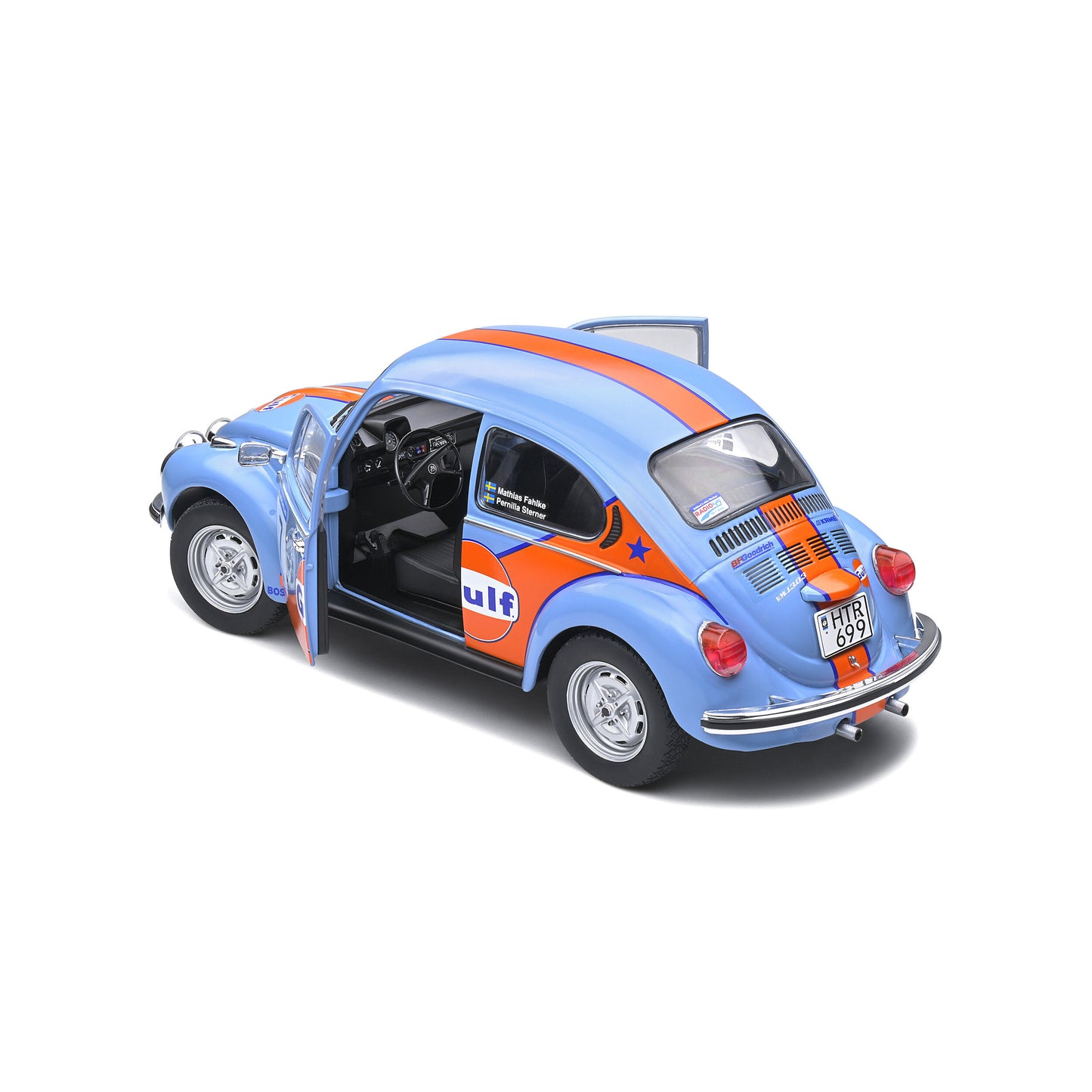 Mô hình xe Solido 1/18 Volkswagen Beetle 1303 – Rallye Colds Balls – 2019 – #7 M.FAHLKE/ P.STERNER