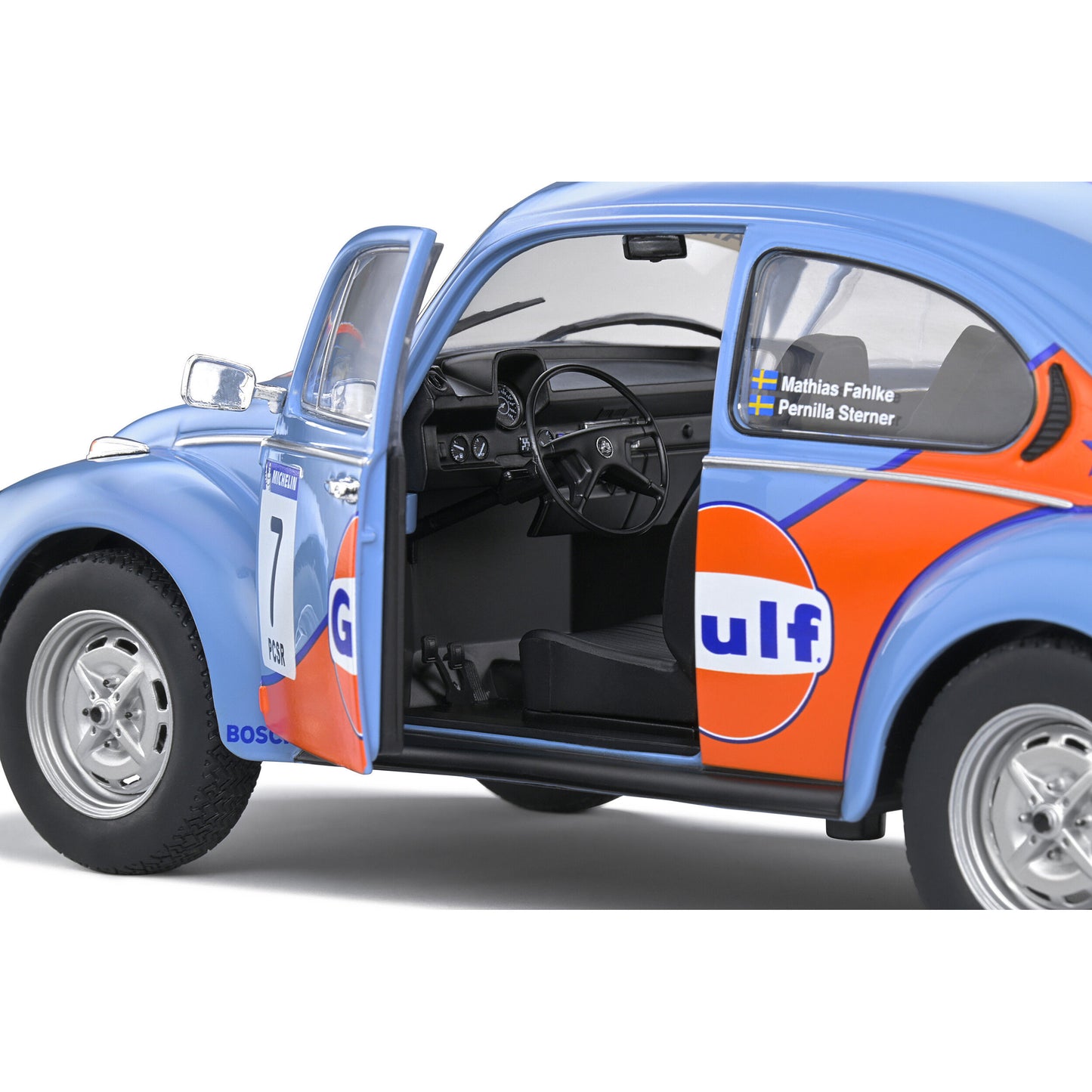 Mô hình xe Solido 1/18 Volkswagen Beetle 1303 – Rallye Colds Balls – 2019 – #7 M.FAHLKE/ P.STERNER