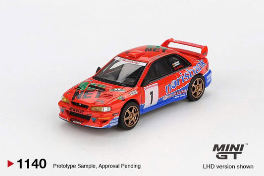 [Mocus Bán lượt mua trước] Sắp ra mắt Tháng 01/2026 mô hình xe Mini GT 1:64 Subaru Impreza WRC97 #1 1999 DRM Champion 1140